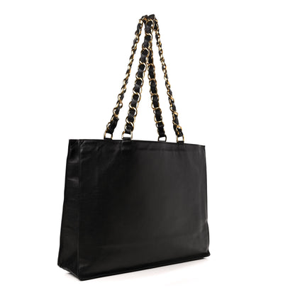 Chanel Lambskin CC Tote Black 2 of 4