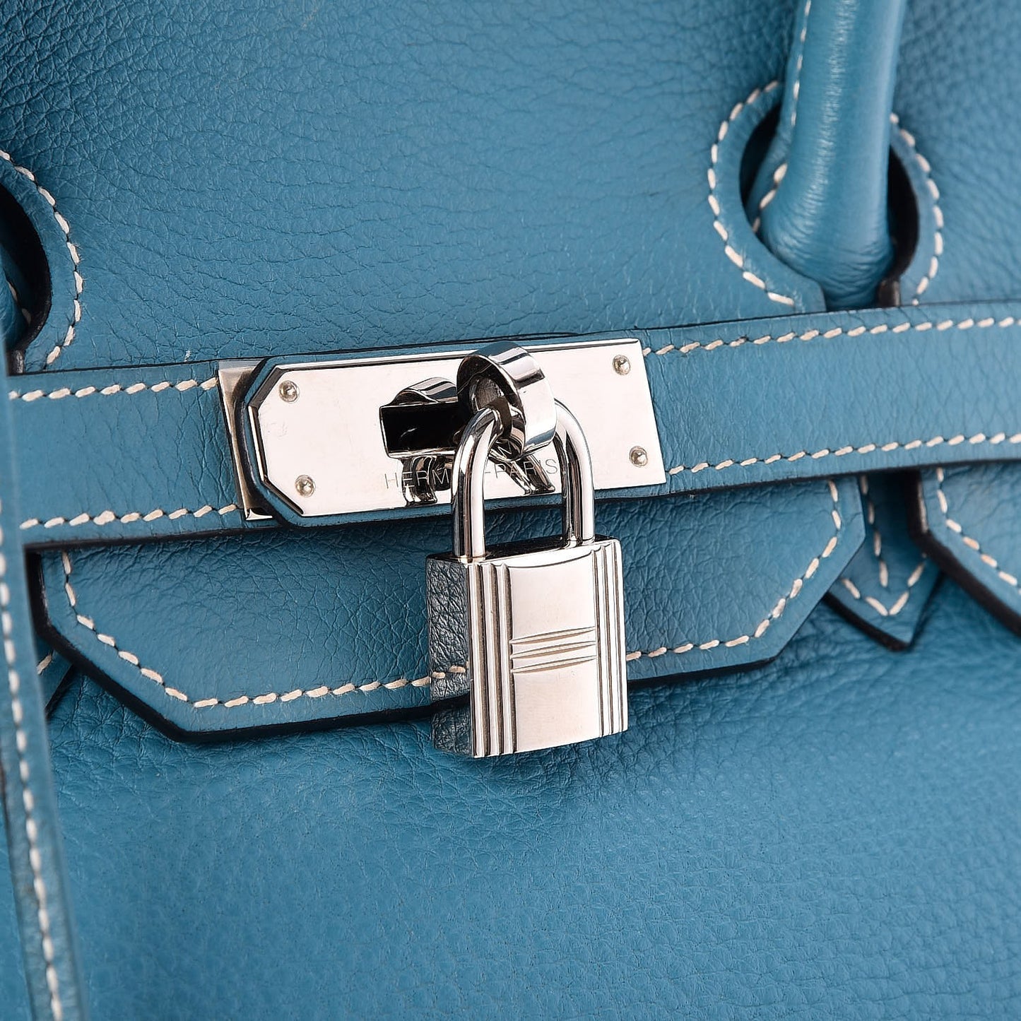 Taurillon Clemence Birkin 35 Blue Jean