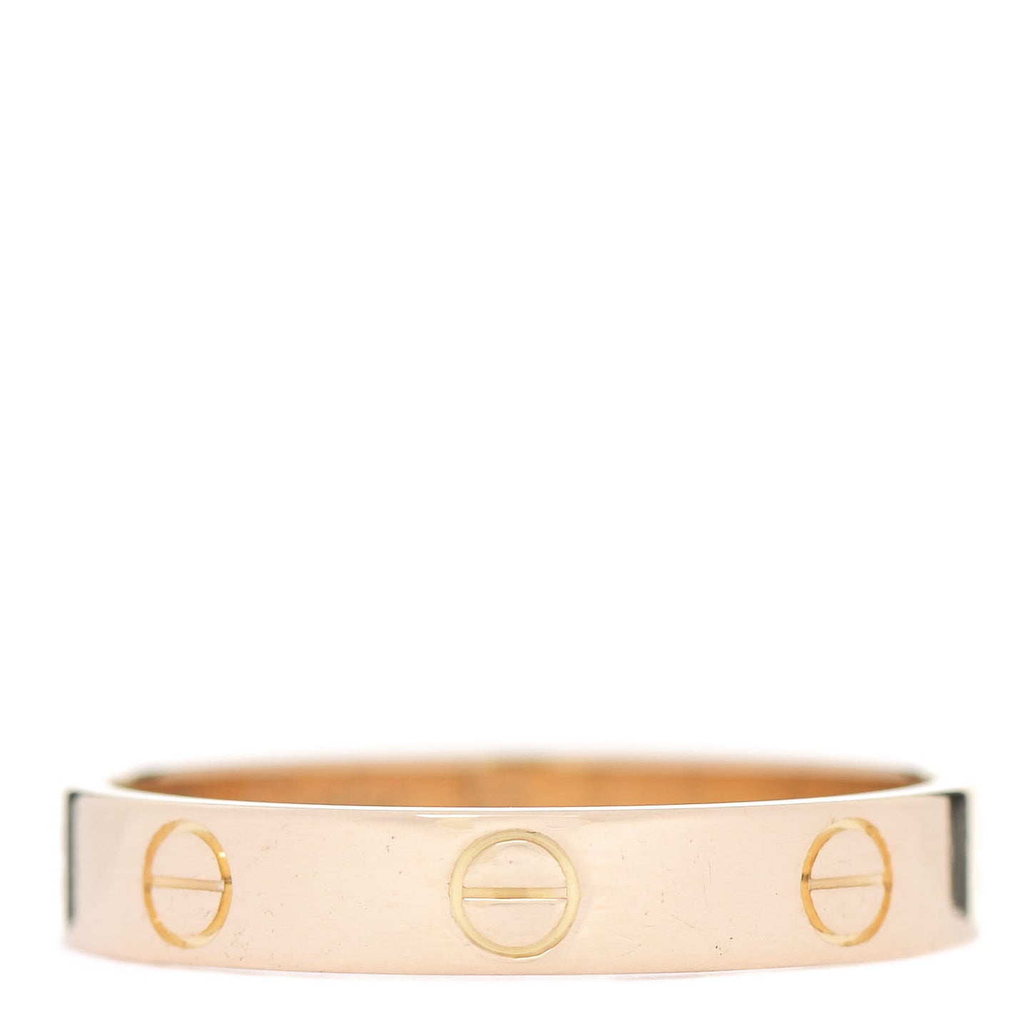 18K Yellow Gold 3.5mm LOVE Wedding Band Ring 58 8.25