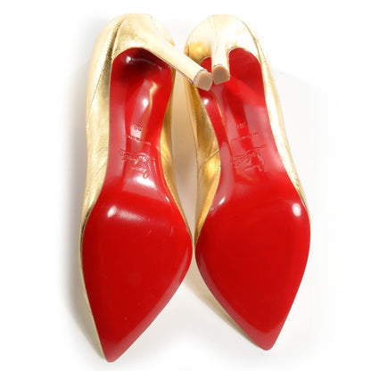Christian Louboutin Eel Pigalle 120 Pumps 38 Gold 5 of 6