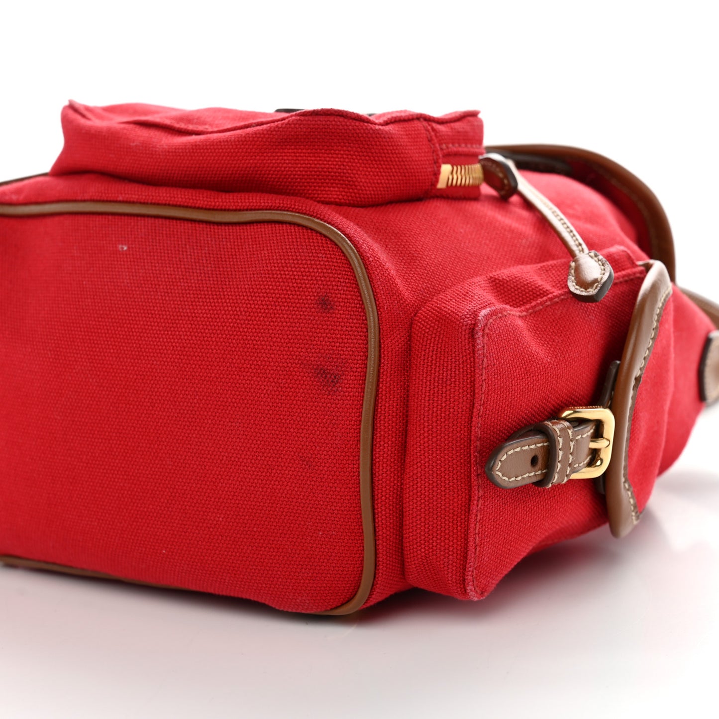 Canapa Soft Calfskin Mini Backpack Rosso Brandy