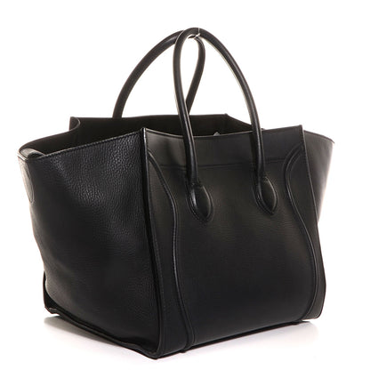 Celine Supple Calfskin Medium Phantom Luggage Black 3 of 8