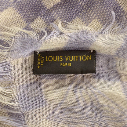 Louis Vuitton Cashmere Silk Damier Azur Stole 3 of 7