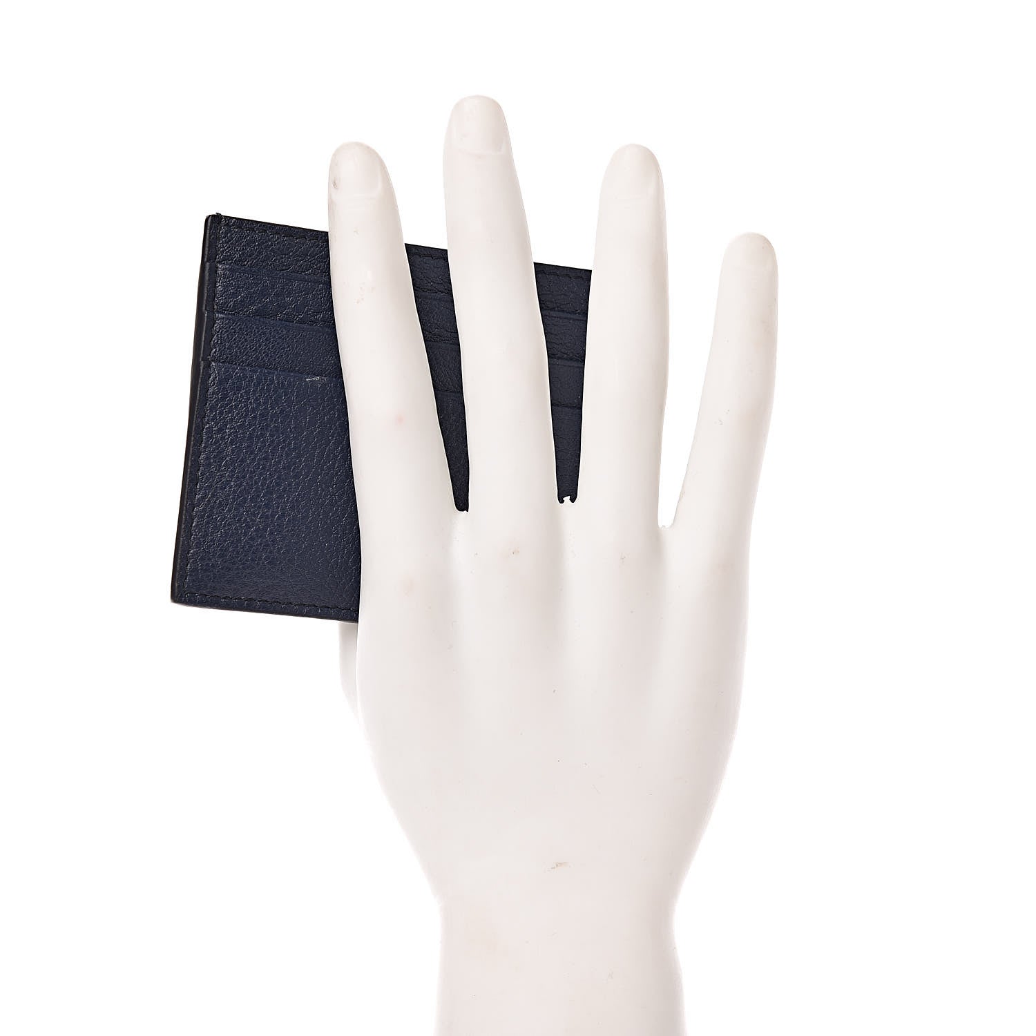 Prada Vitello Grain Card Holder Baltico 2 of 9