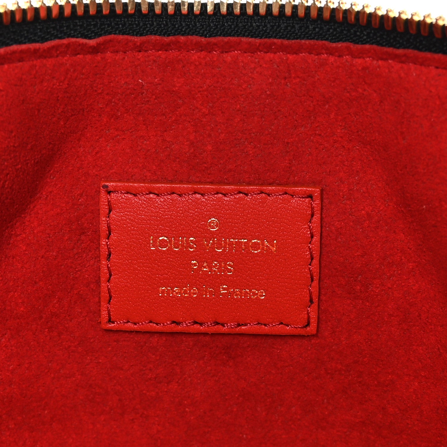 Louis Vuitton Patent Embossed Monogram Lambskin Coussin MM Black Red 7 of 9