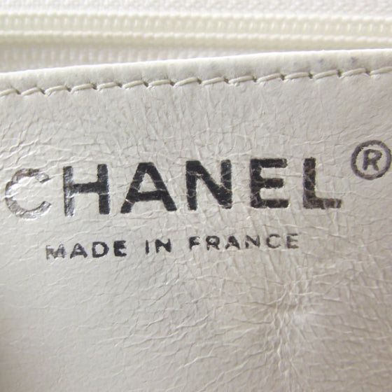 Caviar Quilted Mini Flap White