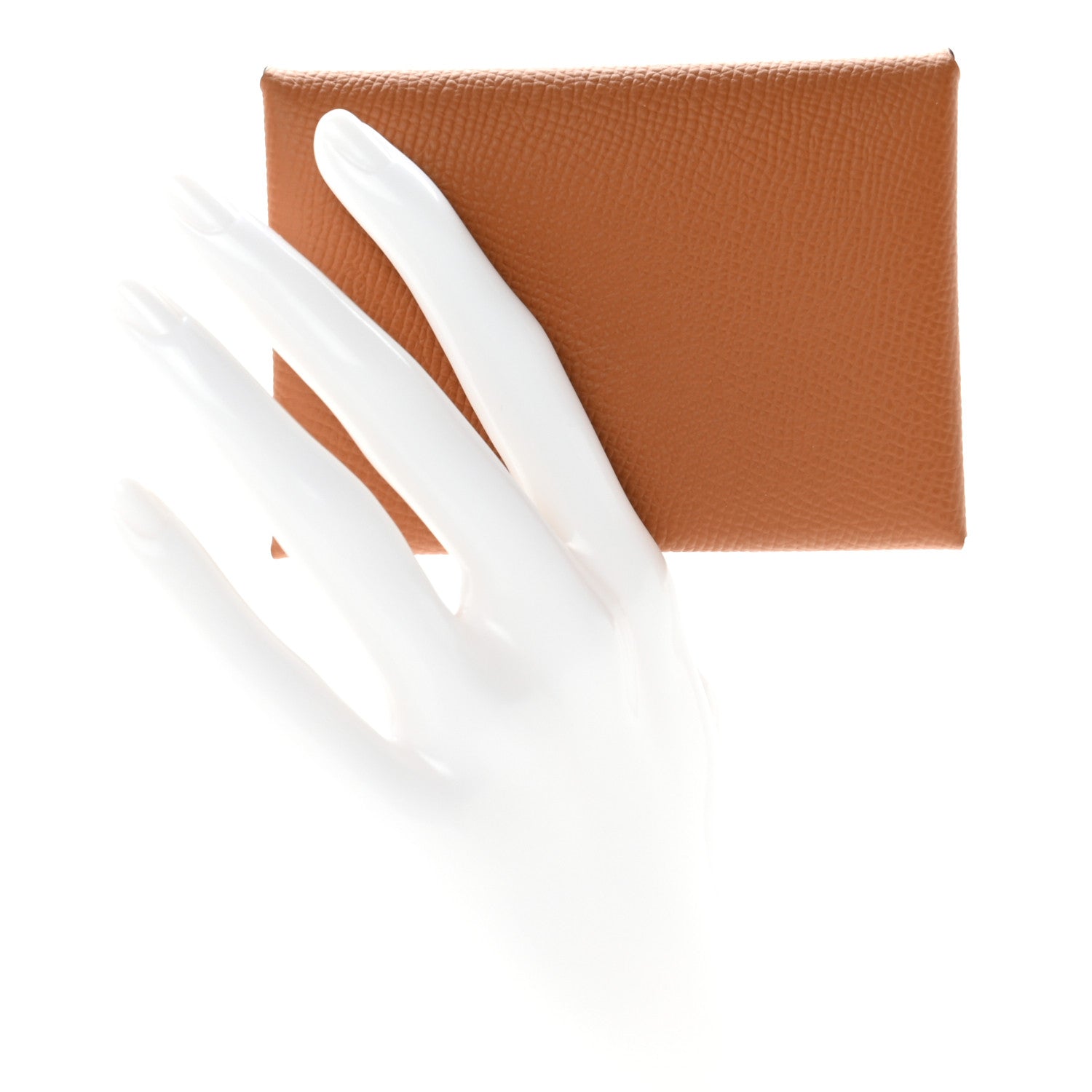 Hermes Epsom Calvi Duo Card Case Gold 2 of 6