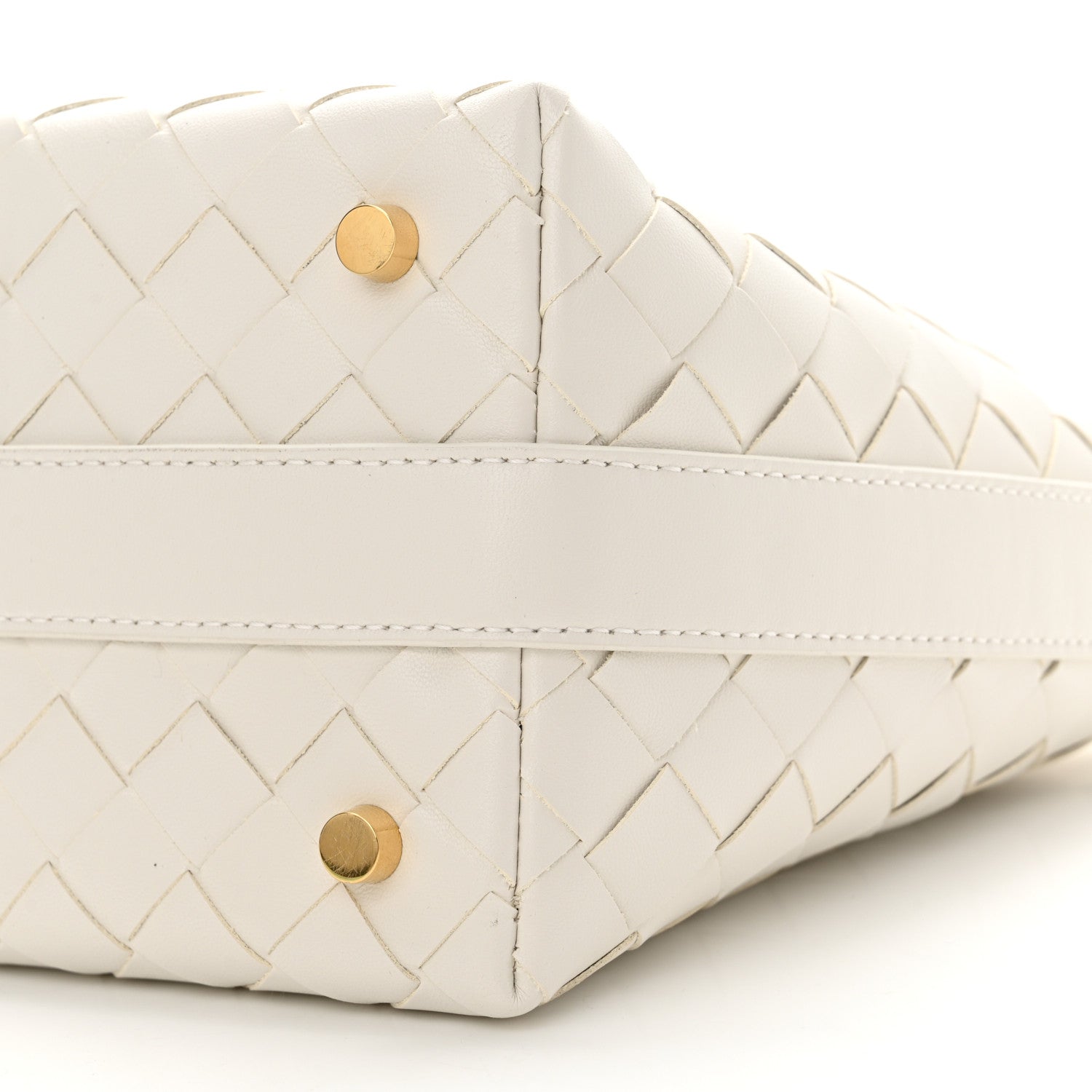 Bottega Veneta Calfskin Nappa Intrecciato Candy Wallace White 10 of 10