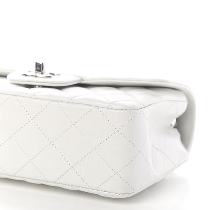 Chanel Calfskin Quilted Mini Rectangular Flap White 6 of 8