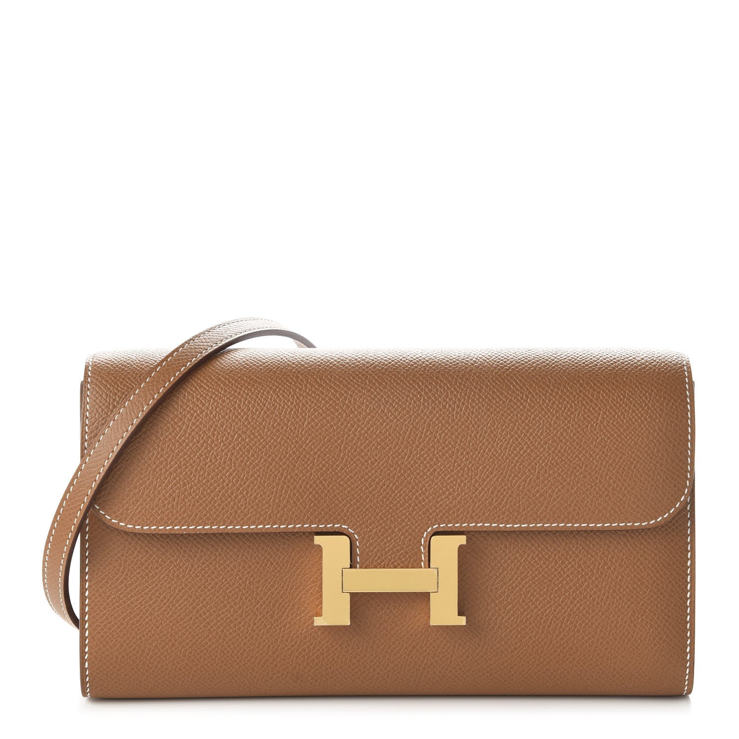 Hermes Epsom Constance Long Wallet To Go Gold 1 of 10