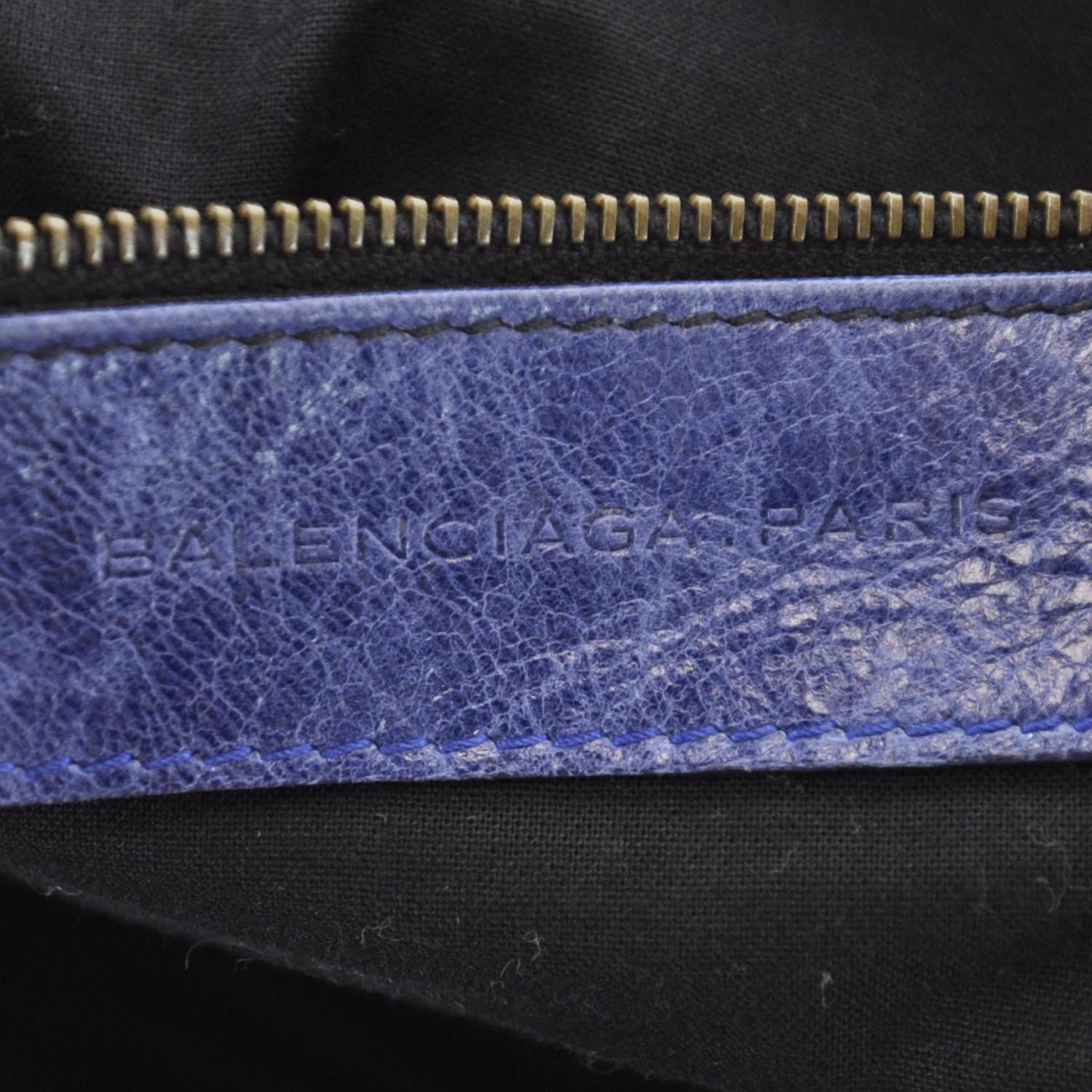 Balenciaga Chevre Day Hobo Indigo 5 of 7