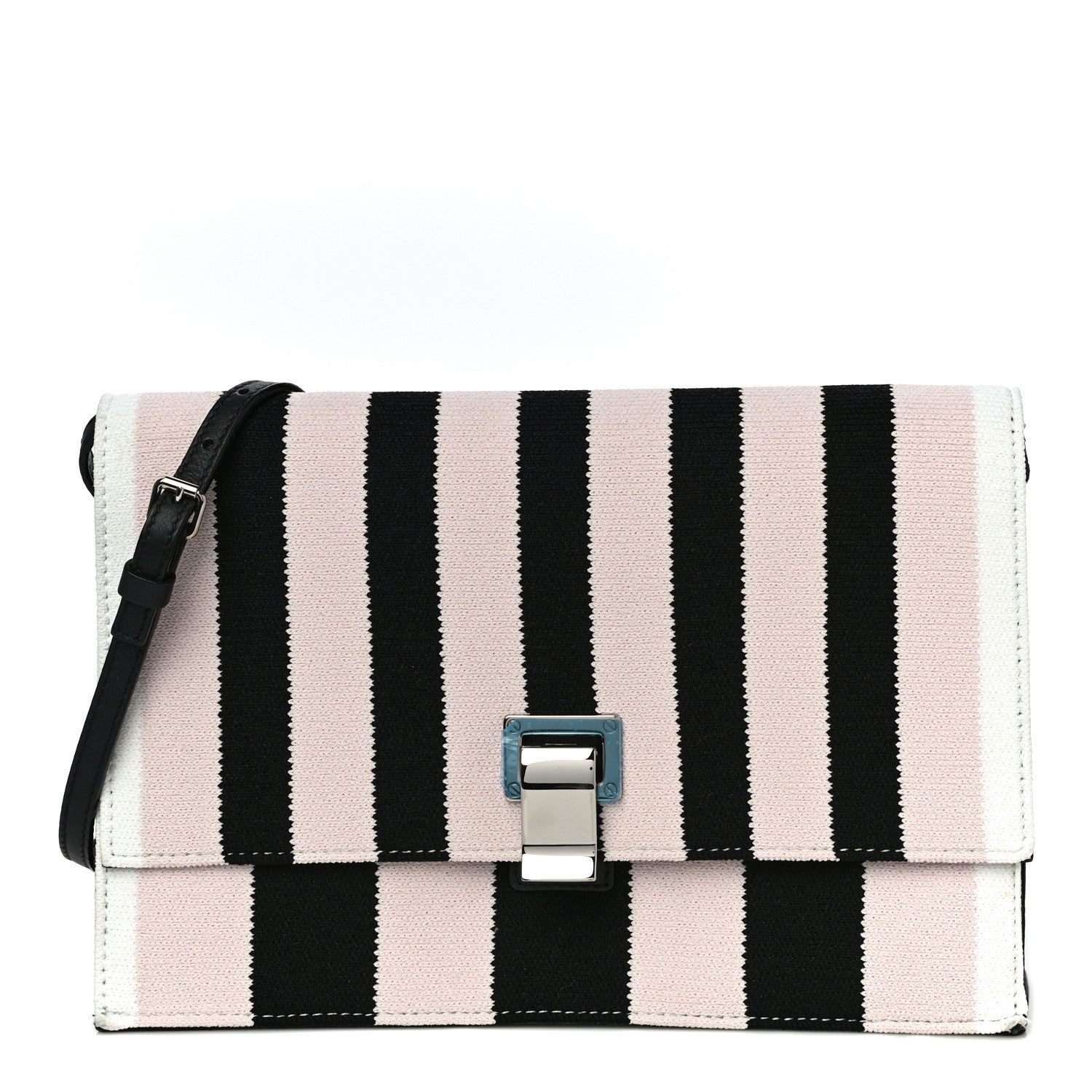 Proenza Schouler Knit Calfskin Stripe Small Lunch Bag Multicolor 1 of 10