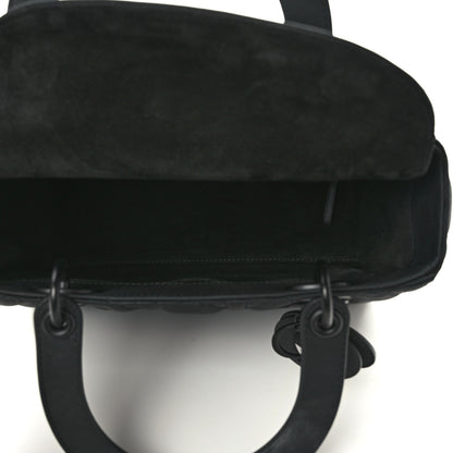 Christian Dior Ultra Matte Calfskin Cannage Medium Lady Dior Black 5 of 13