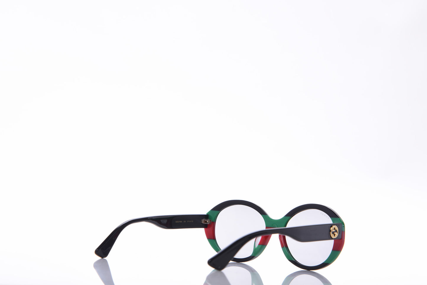 Round Web Sunglasses GG0279SA Black Green