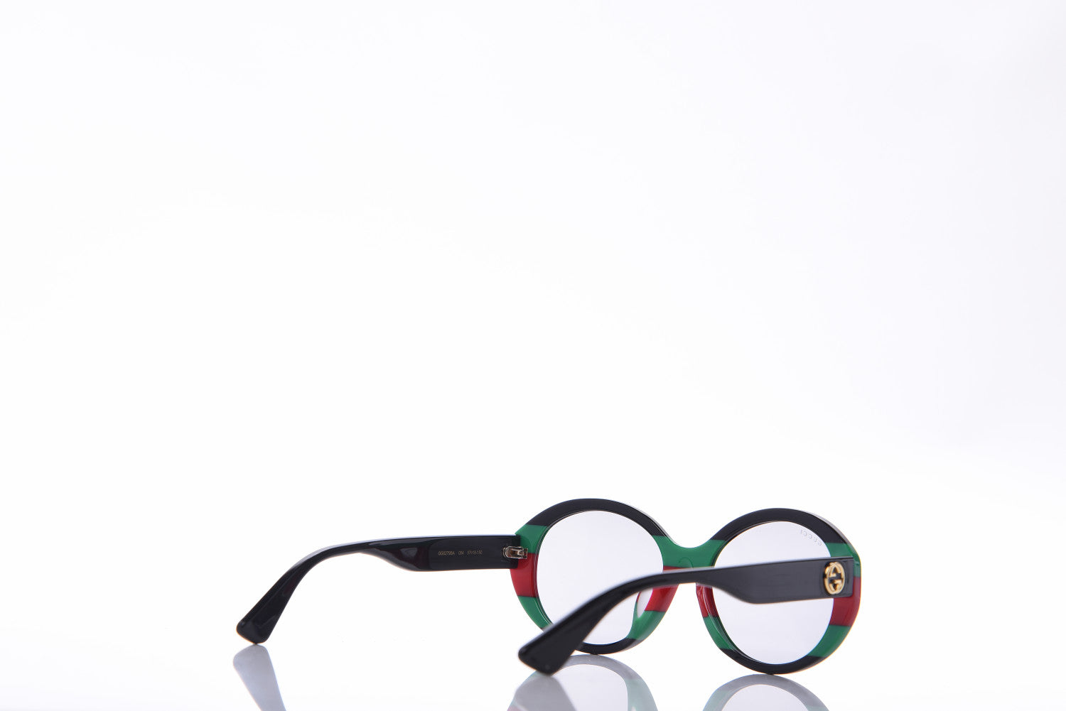 Gucci Round Web Sunglasses GG0279SA Black Green 4 of 15
