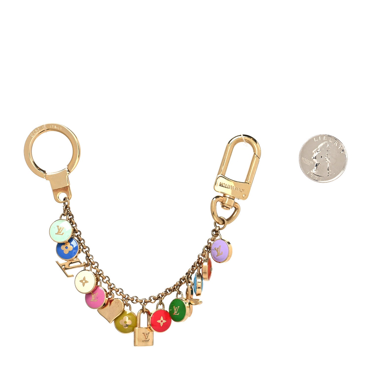 Louis Vuitton Pastilles Key Chain Bag Charm Multicolor 2 of 4