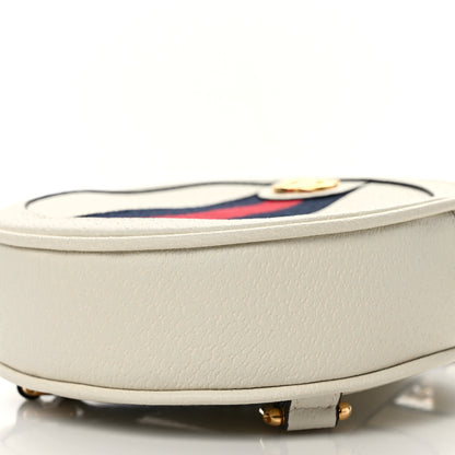 Gucci Textured Calfskin Web Mini Ophidia Round Backpack Mystic White 8 of 8