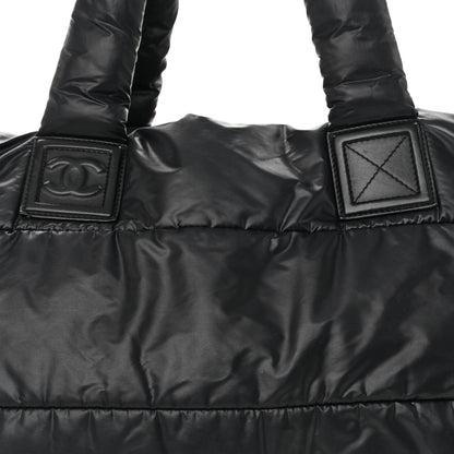 Chanel Lambskin Quilted Large Coco Cocoon Reversible Tote Black 8 of 10
