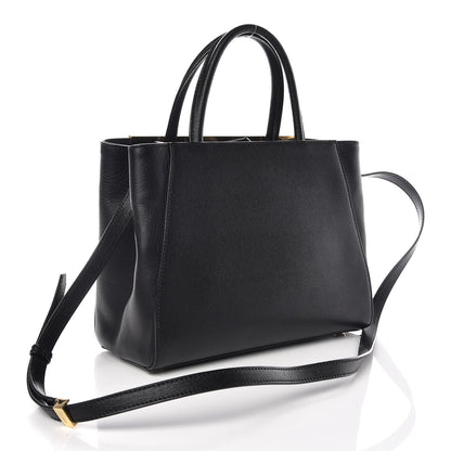 Fendi Vitello Elite Petite 2Jours Tote Black 4 of 11