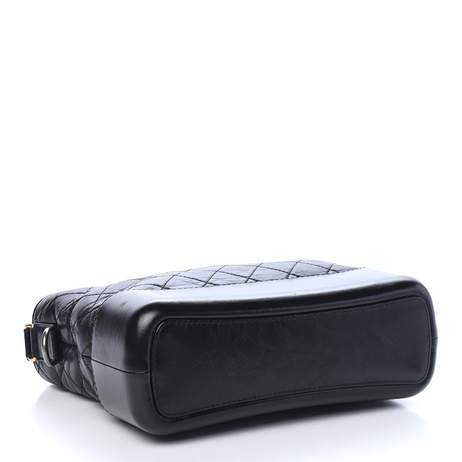Chanel Aged Calfskin Quilted Medium Gabrielle Hobo Black 4 of 9