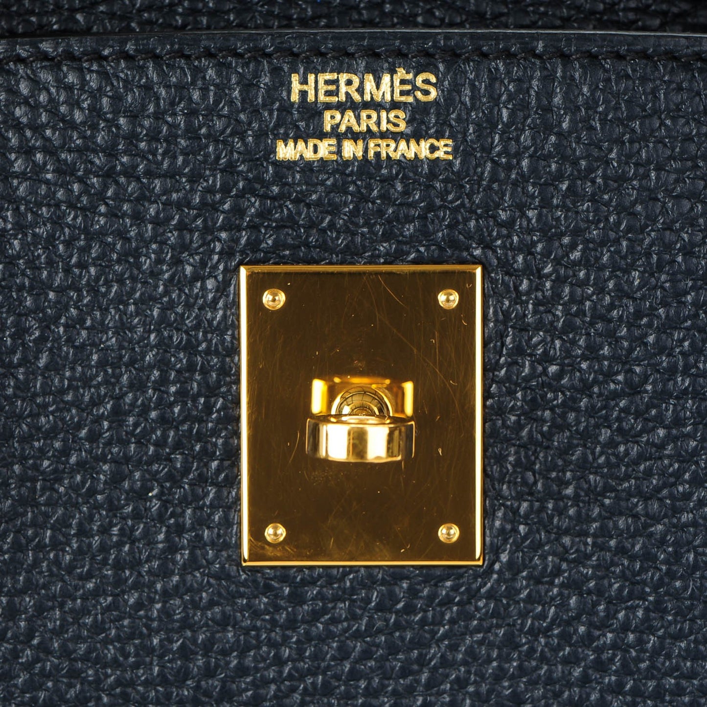 Taurillon Clemence Birkin 40 Bleu Obscur