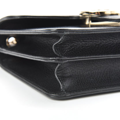 Gucci Dollar Calfskin Small Interlocking G Shoulder Bag Black 9 of 10