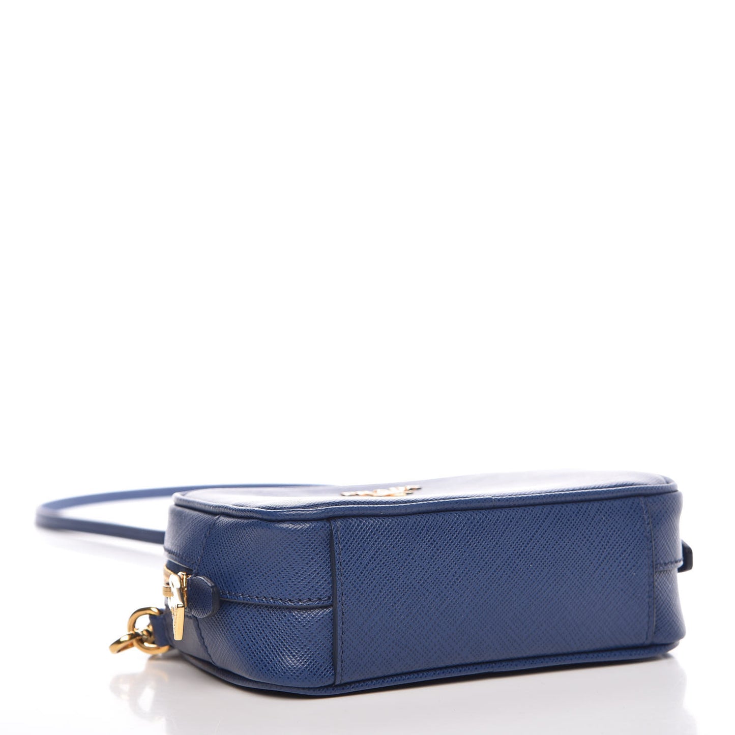 Saffiano Mini Camera Crossbody Bag Bleuette