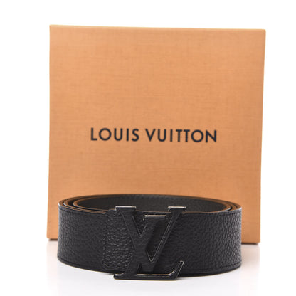 Louis Vuitton Taurillon Calfskin 40mm LV Initiales Belt 100 40 Black 6 of 6