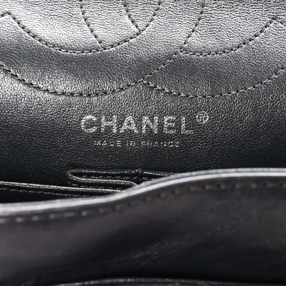 Chanel Metallic Aged Calfskin Quilted Studded 2.55 Reissue 226 Flap Dark Silver 6 of 9