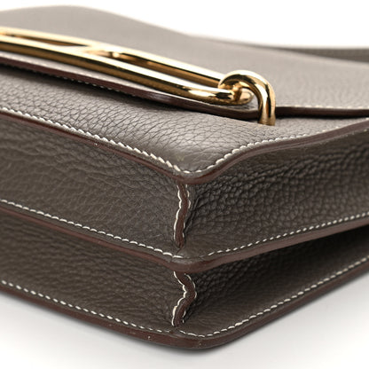 Hermes Taurillon Clemence Sac Roulis 23 Etain 9 of 11
