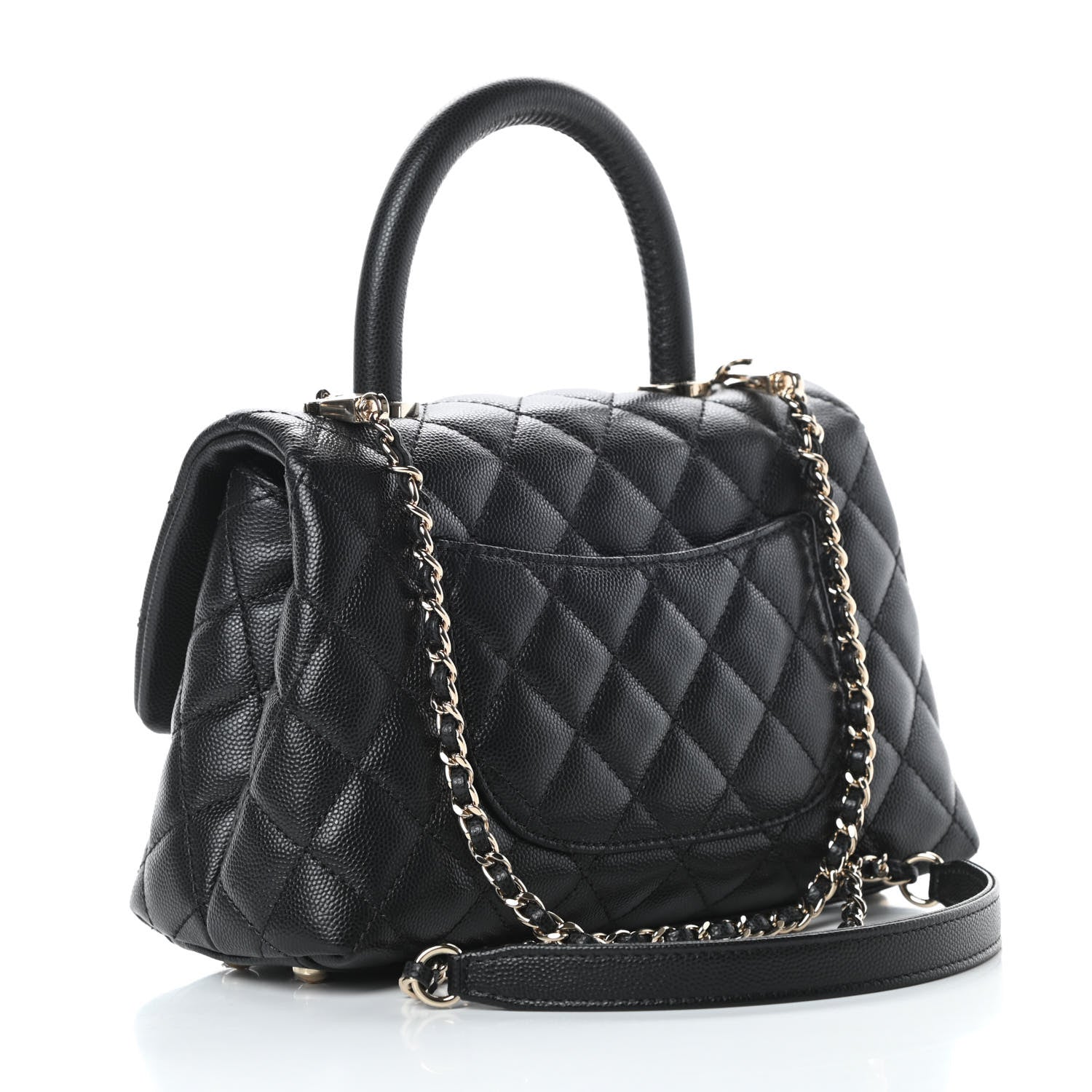 Chanel Caviar Quilted Mini Coco Handle Flap Black 3 of 11
