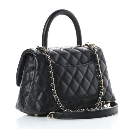 Chanel Caviar Quilted Mini Coco Handle Flap Black 3 of 11