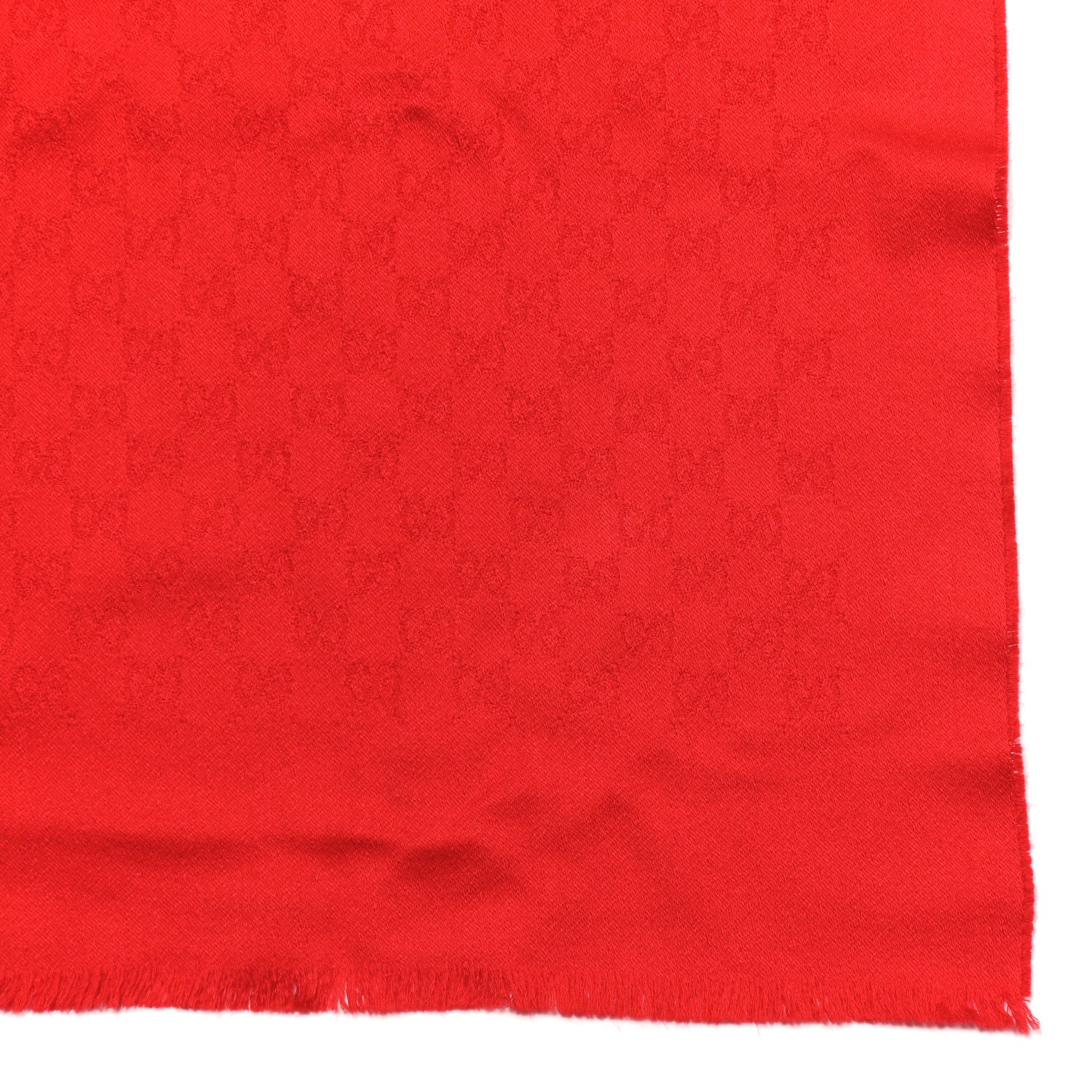 Gucci Cashmere GG Monogram Gem Lux Scarf Flame 3 of 5
