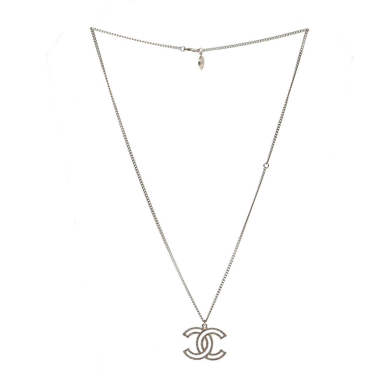 Crystal CC 100 Anniversary Necklace Gold
