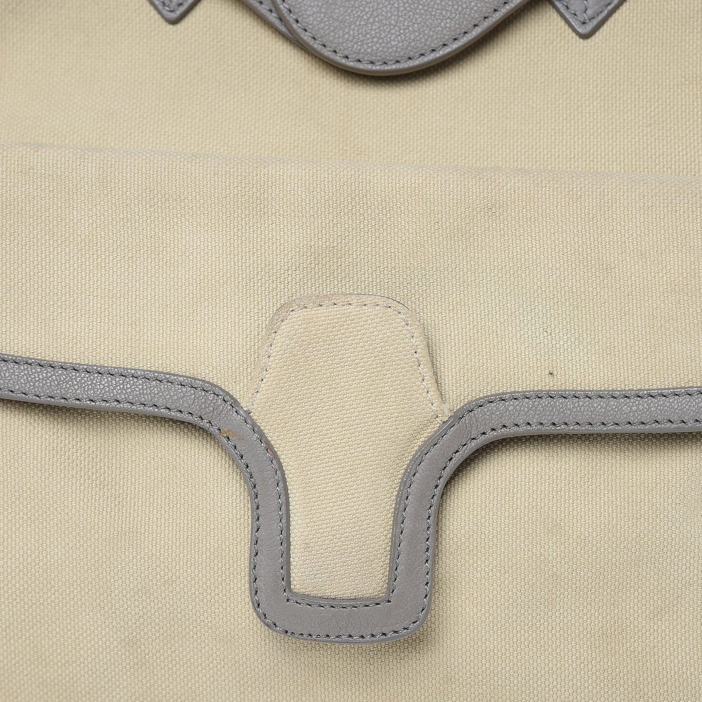 Canvas Chevre Lune MM Cream Grey