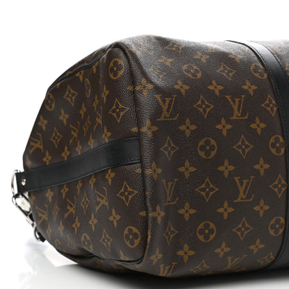 Louis Vuitton Monogram Macassar Keepall Bandouliere 45 10 of 12