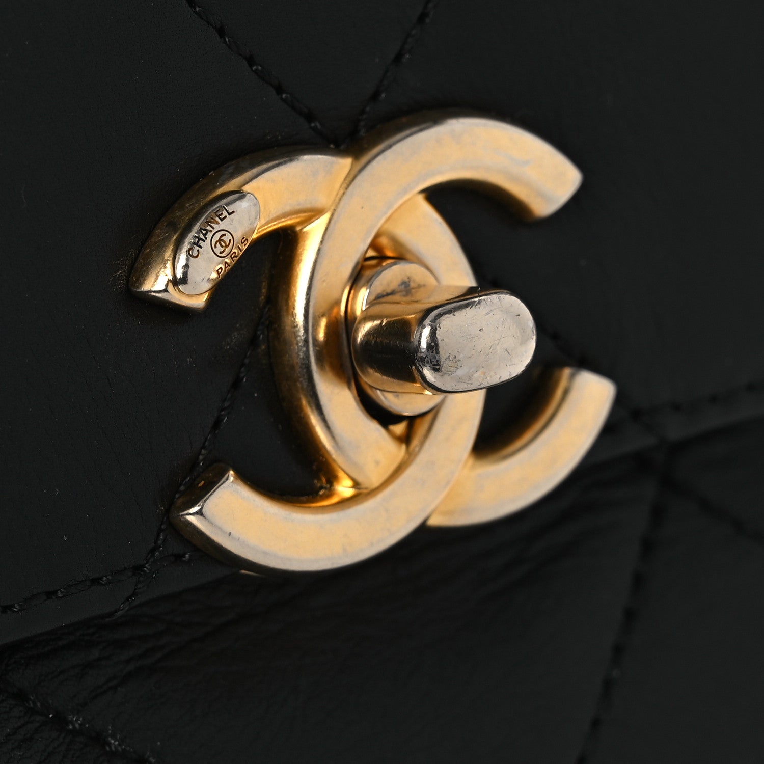 Chanel Calfskin Quilted Mini Framing Chain Bag Black 11 of 12