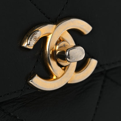 Chanel Calfskin Quilted Mini Framing Chain Bag Black 11 of 12