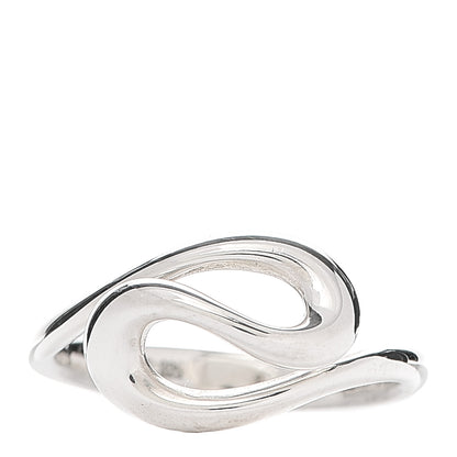 Tiffany Sterling Silver Elsa Peretti Open Wave Ring 51 5.75 1 of 5