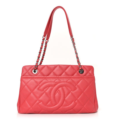 Chanel Caviar Quilted Timeless CC Soft Tote Pink 1 of 10