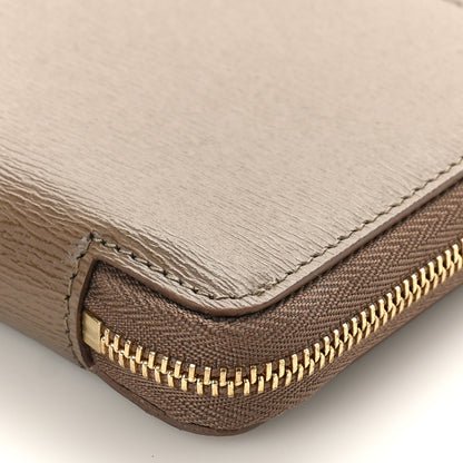 Celine Grained Calfskin Compact Zipped Wallet Kohl 8 of 9