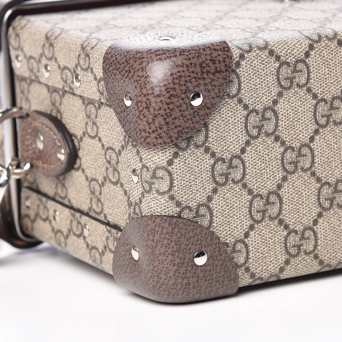 GG Supreme Monogram Globe-Trotter Beauty Case Brown