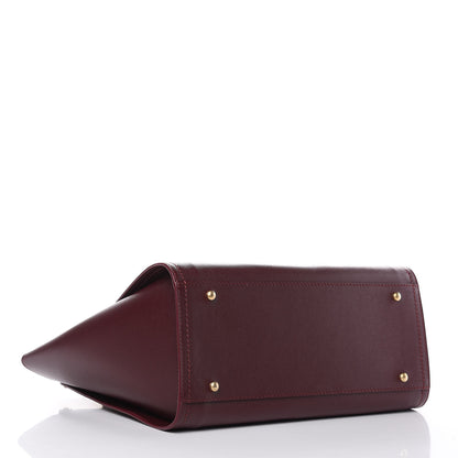 Chanel Caviar Small Studded Deauville Tote Burgundy 5 of 11