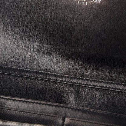Christian Dior Grained Calfskin Diorama Croisiere Chain Wallet Black 9 of 12
