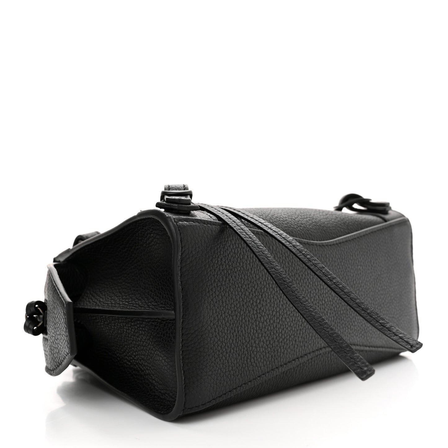 Grained Calfskin Neo Classic Black Hardware Mini City Black