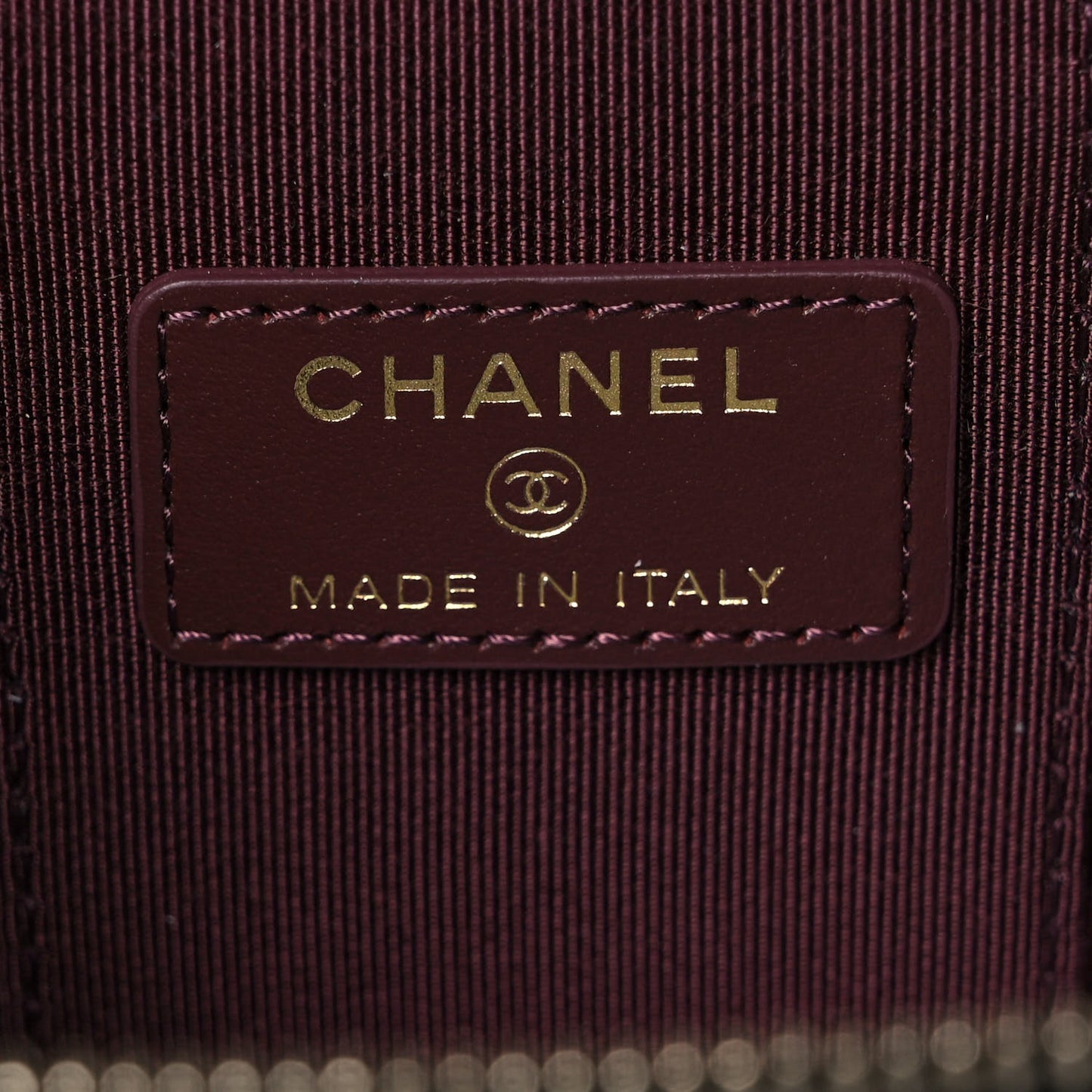 Caviar Quilted Mini Vanity Case With Chain Black