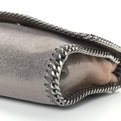 Stella McCartney Metallic Shaggy Deer Falabella Messenger Grey Taupe 8 of 10