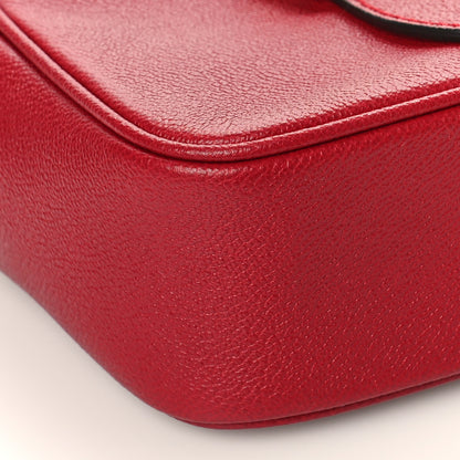 Burberry Soft Grain Calfskin Small Buckle Zip Bag Red 7 of 8