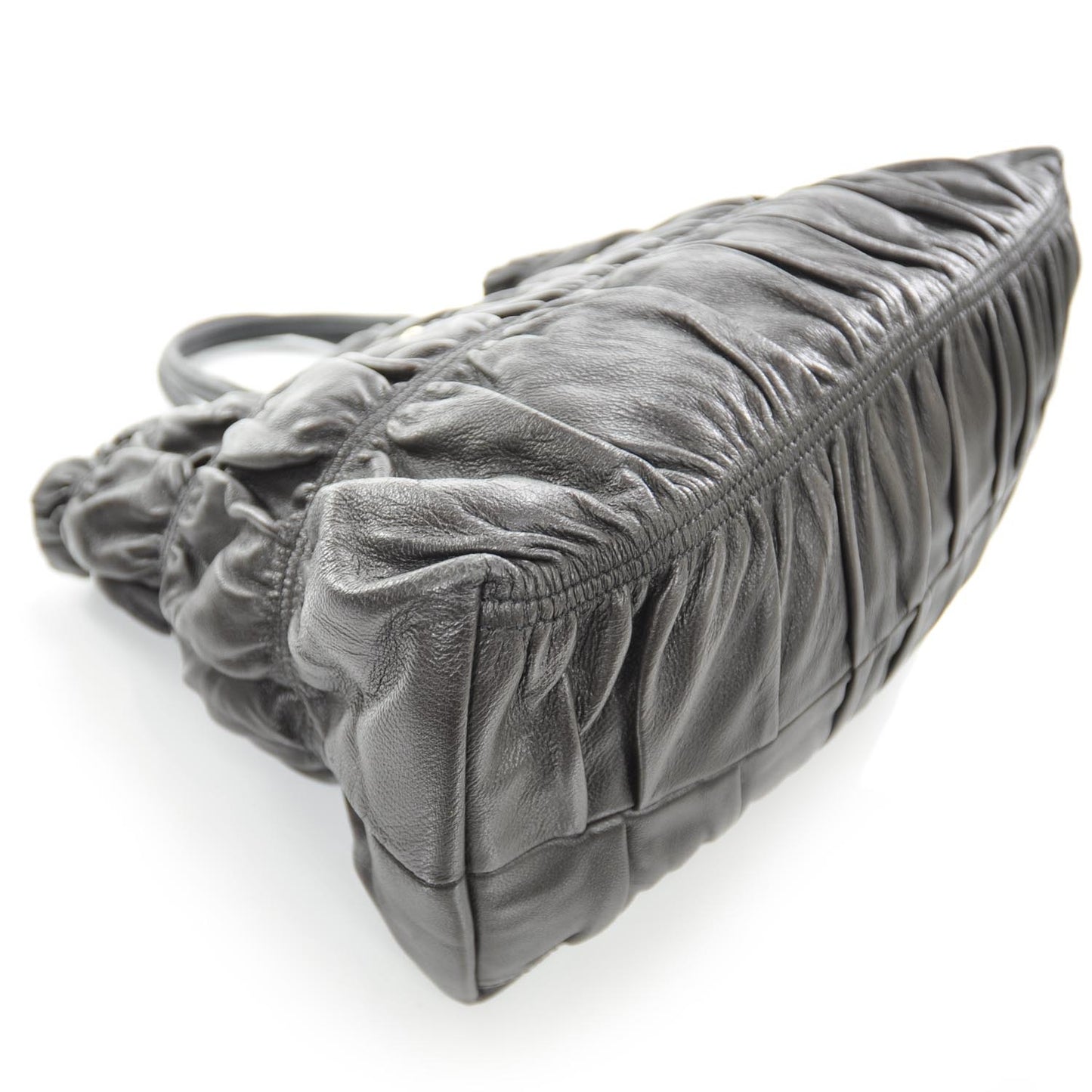 Nappa Gaufre Tote Dark Coffee