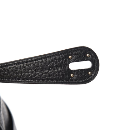 Hermes Taurillon Clemence Lindy 26 Black 7 of 9